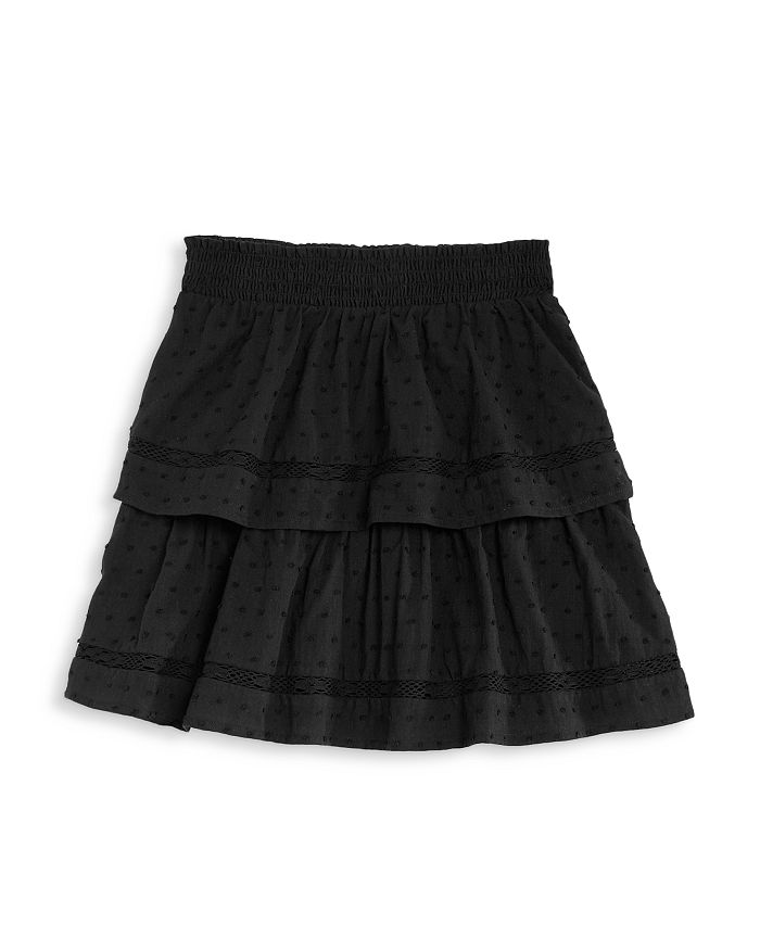 AQUA Girls' Tiered Swiss Dot Cotton Skirt, Big Kid - 100% Exclusive ...