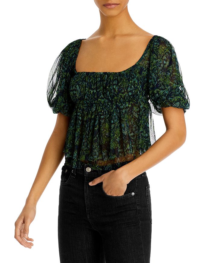 Free People Penelope Smocked Top Bloomingdale s