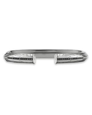 David Yurman - Men's Empire Cuff Bracelet with Pav&eacute; Black Diamonds