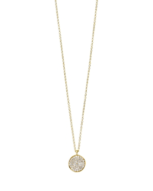 Shop Ippolita 18k Yellow Gold Stardust Diamond Small Flower Pendant Necklace, 16-18