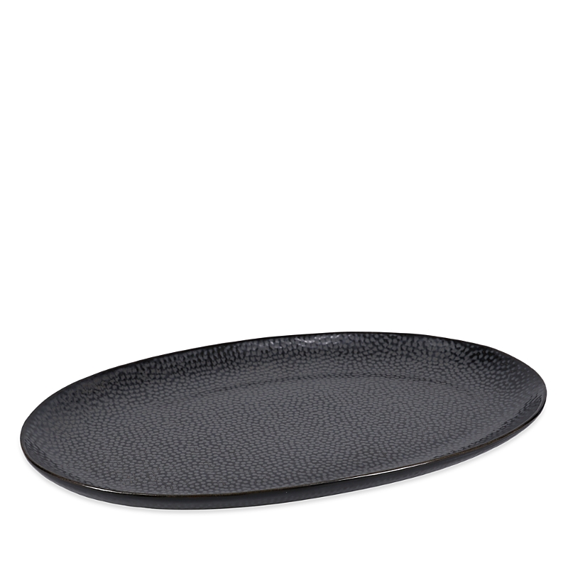 Bia Cordon Bleu Serene Oval Serving Platter, Black In Black