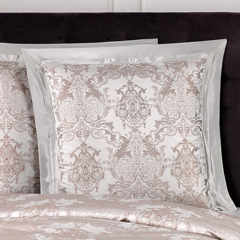 Shop Togas House Of Textiles House Of Textiles Raphael Silk Euro Sham In Silver