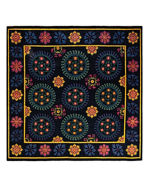 Bloomingdale's Suzani M1701 Area Rug, 9'4 X 10'1 In Black
