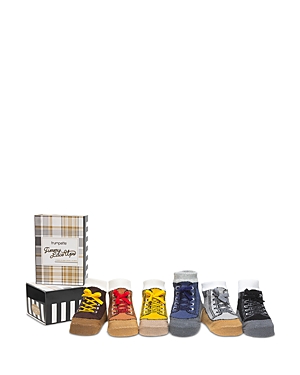 Trumpette Boys' Timmy Lace Ups Socks, Set of 6 - Baby Trumpette Boys' Timmy Lace Ups Socks, Set of 6 - Baby