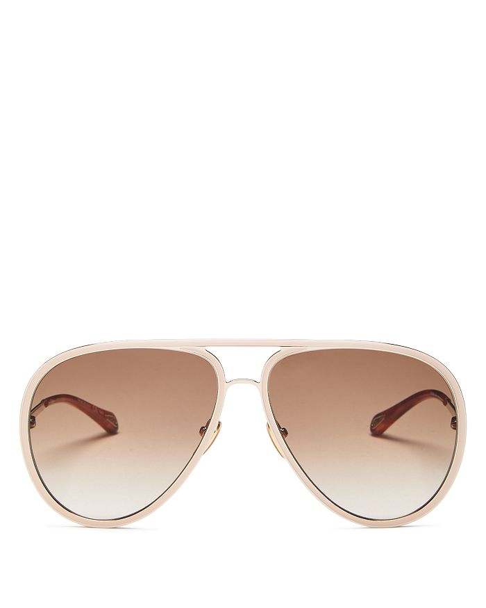 Chloé - Brow Bar Aviator Sunglasses, 63mm