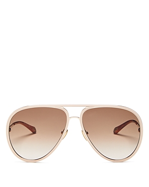 Chloe Brow Bar Aviator Sunglasses, 63mm Chloe Brow Bar Aviator Sunglasses, 63mm