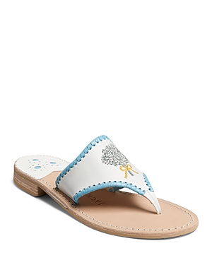 Jack Rogers Women's Baby's Breath Embroidered Flat Sandals