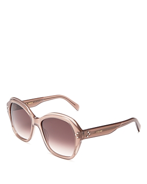Celine Women's Round Sunglasses, 56mm In Tan/brown Gradient