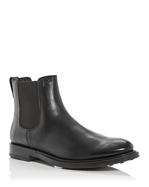 Shop Tod's Men's Stivaletto El Forma Chelsea Boots In Black