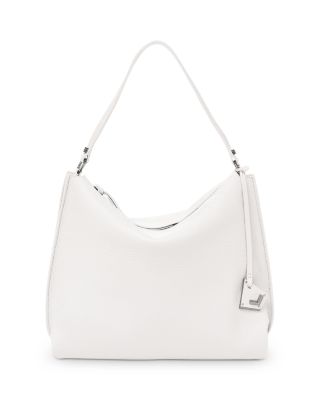 white purse leather