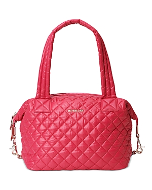 Mz Wallace Medium Sutton Deluxe Crossbody In Punch Oxford/silver