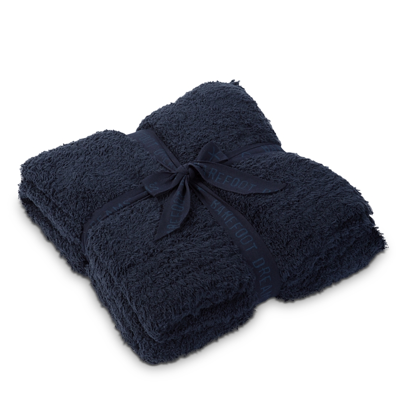 Barefoot Dreams Cozychic Throw In Indigo