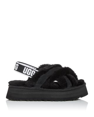black ugg sandals