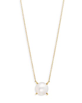 Bloomingdale's - Cultured Freshwater Button Pearl Solitaire Pendant Necklace in 14K Yellow Gold, 18" - 100% Exclusive