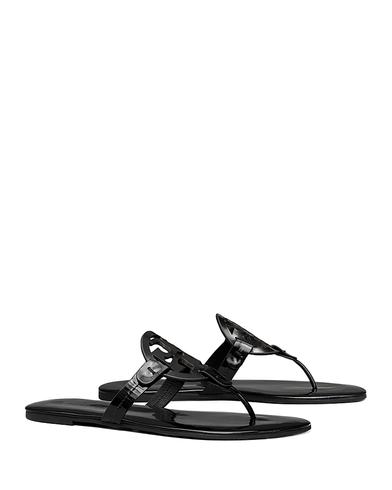 Tory Burch Miller Soft Sandal In Patent Black
