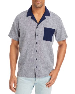 Onia Water Resistant Linen Camp Shirt 
