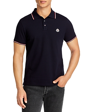 Moncler Regular Fit Polo In Blue