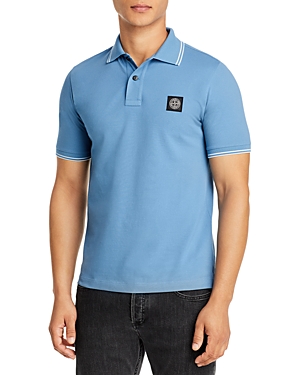 Stone Island Regular Fit Polo Shirt In Mid Blue
