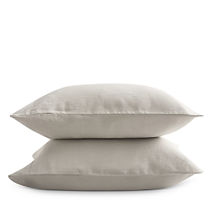Aqua Linen Standard Pillowcase, Pair - 100% Exclusive In Fog