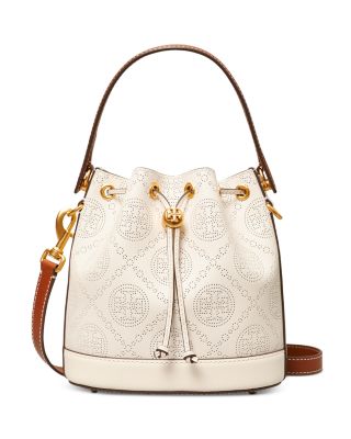Tory Burch - T Monogram Perforated Bucket Crossbody