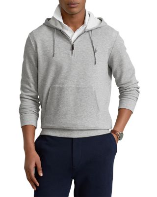 ralph lauren double knit quarter zip sweatshirt