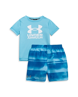 Under Armour Boys' Gated Stripe Swim Shirt & Trunks Set - Little Kid