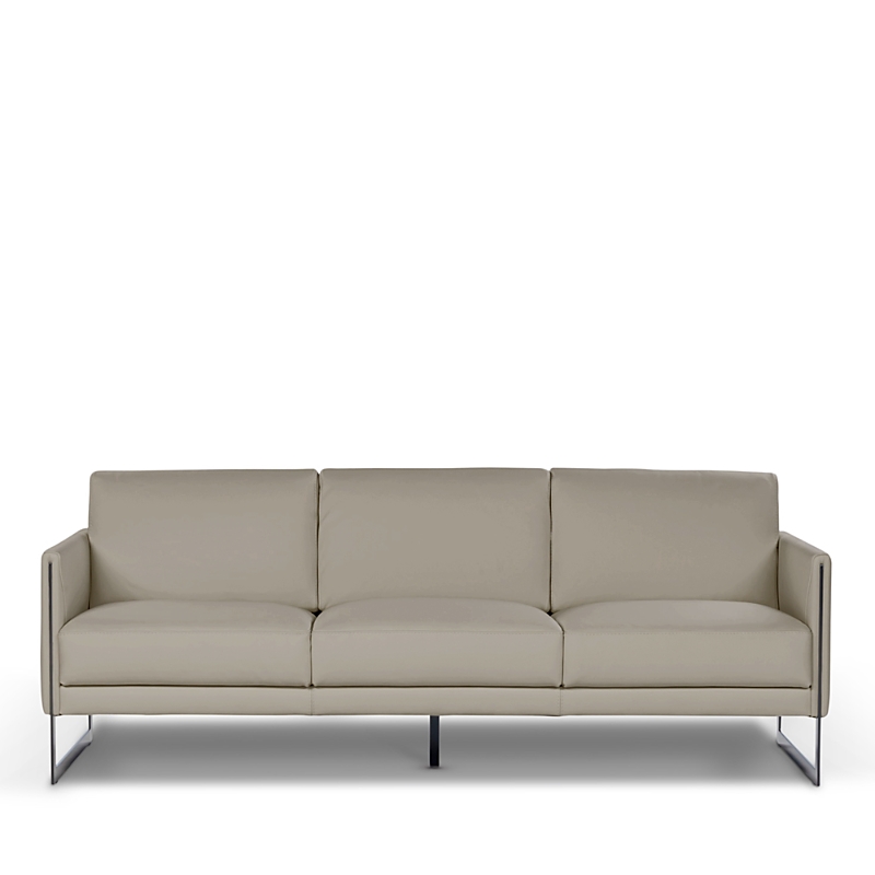 Giuseppe Nicoletti Coco 81 Leather 3 Seat Sofa In Bull  Havana/titanium
