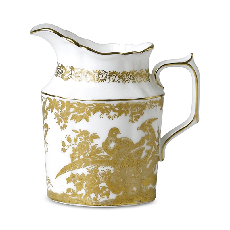 Royal Crown Derby Gold Aves Creamer In Gold