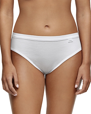Chantelle High-cut Ribbed Briefs In White