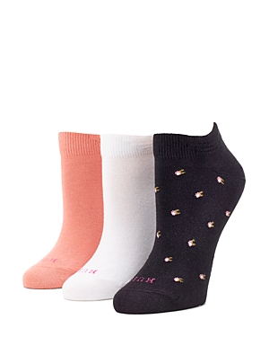 Hue The Perfect Low Cut Sneaker Socks, Set Of 3 In Floral