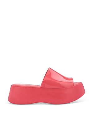 Shop Melissa Women's Becky Scented Platform Slide Sandals In Dark Pink