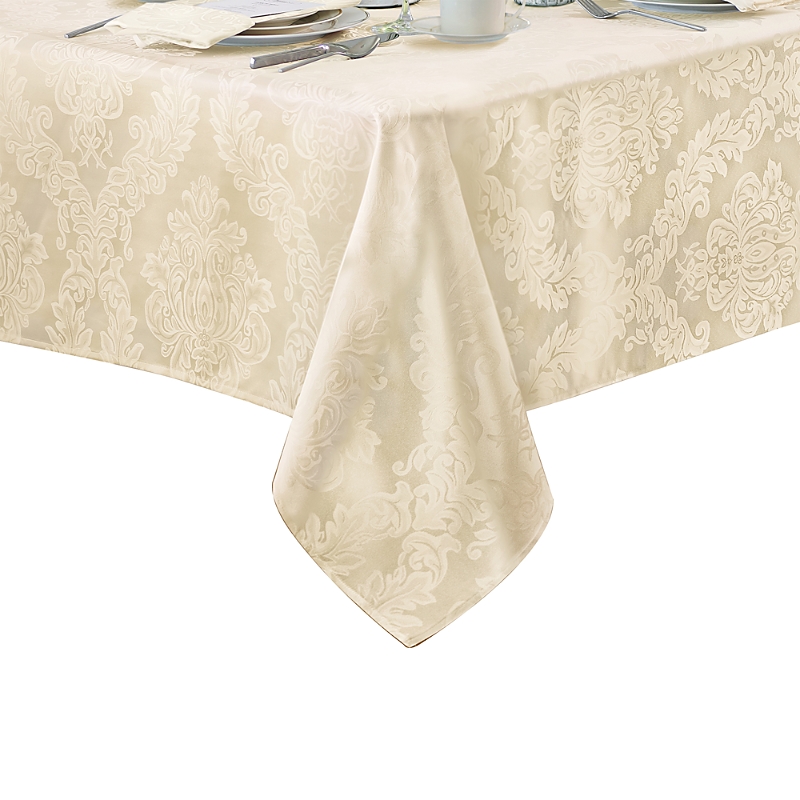 Elrene Home Fashions Elrene Barcelona Jacquard Damask Oblong Tablecloth, 144 X 60 In Antique