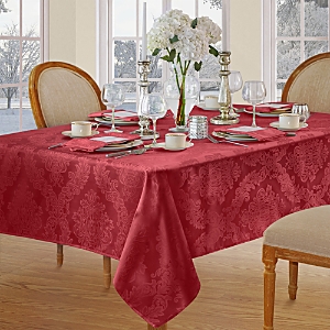 Elrene Home Fashions Elrene Barcelona Jacquard Damask Oblong Tablecloth, 120 X 60 In Red