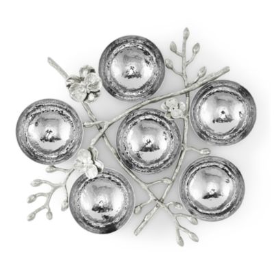 White Orchid Seder Plate