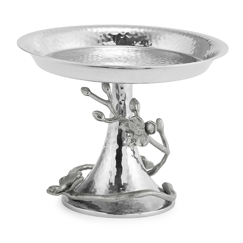 Michael Aram White Orchid Candy Dish In Stainless Steel