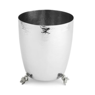 White Orchid Waste Basket