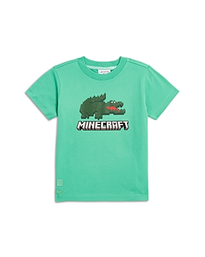 Lacoste x Minecraft Boys’ Logo Graphic Tee - Little Kid, Big Kid