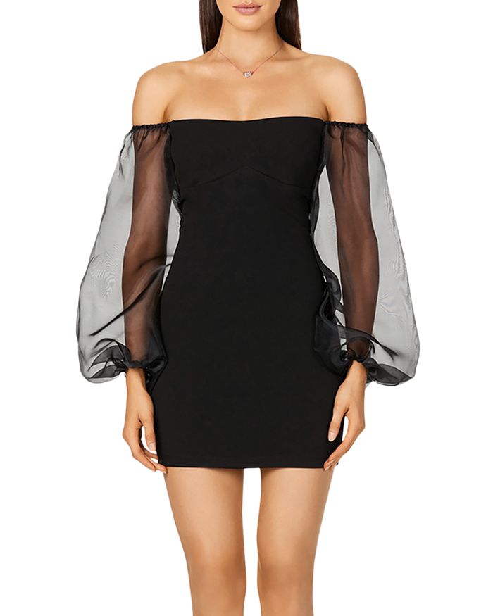 Nookie Illusion Sleeve Mini Dress | Bloomingdale's