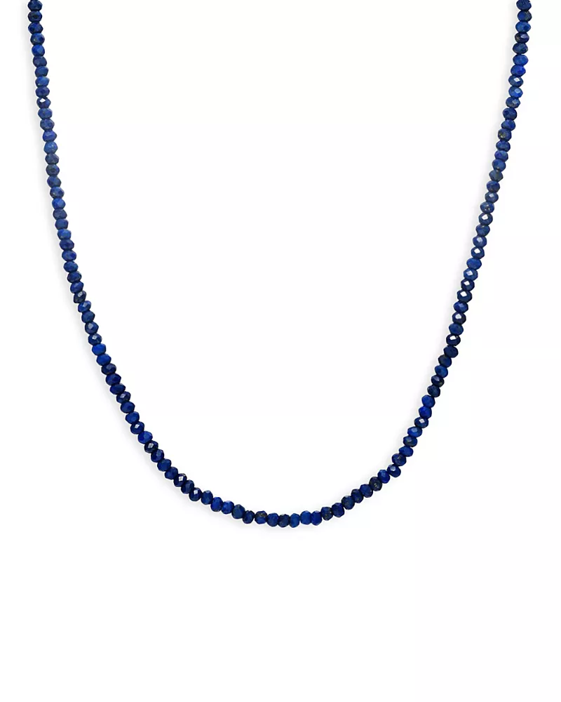 Zoe Lev 14K Yellow Gold Lapis Lazuli Bead Collar Necklace, 14