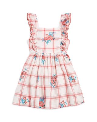 open lace back dress FAYE PINAFORE DRESS Dark Pink Heartless main image 0