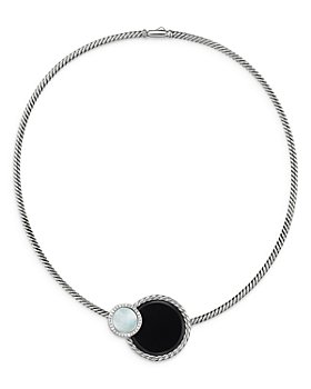 David Yurman - DY Elements® Eclipse Necklace with Black Onyx, Mother of Pearl and Pavé Diamonds