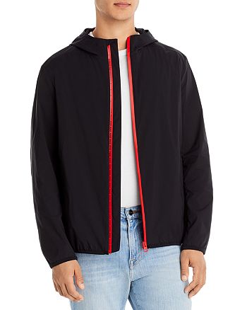 HUGO - Brenon Hooded Zip Front Jacket