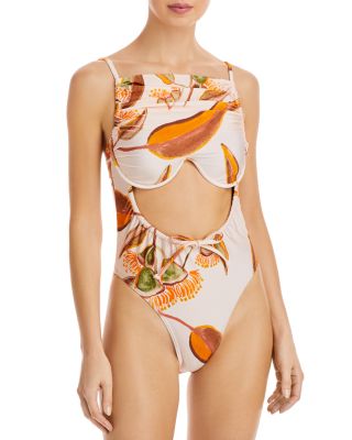 Andrea Iyamah - Tiaca Printed Underwire One Piece Swimsuit