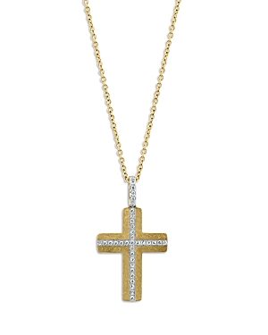 Bloomingdale's Diamond Cross Pendant Necklace in 14K Yellow Gold, 0.10 ct. t.w. - 100% Exclusive