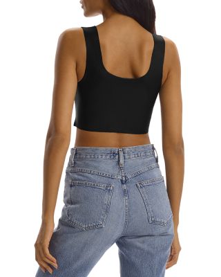 Faux Leather Crop Top