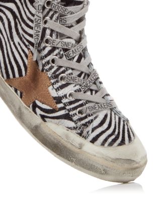 Women's Francy Penstar Horsey Calf Hair High Top Sneakers