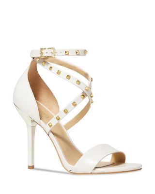 michael kors white high heel sandals