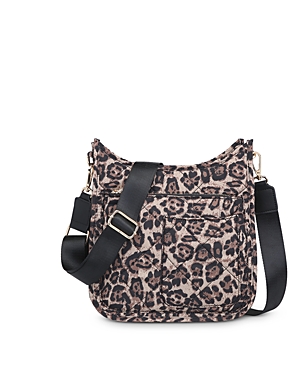 Sol & Selene Motivator Messenger Bag In Leopard/gold