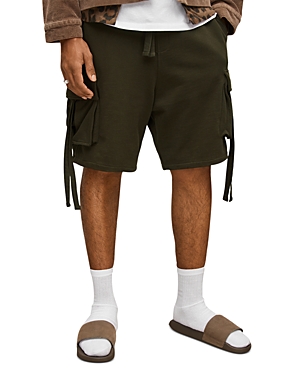 Allsaints Aris Cargo Sweatshorts In Aged Khaki | ModeSens