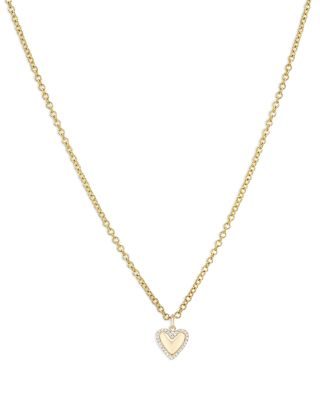 zoe lev heart necklace